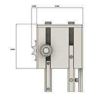 56-040-1 MODULAR SOLUTIONS DOOR PART 90MM X 90MM CHAIN PULLY - ANSI 40 ROLLER CHAIN